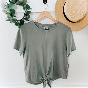 Cropped Sweatshirt Tee